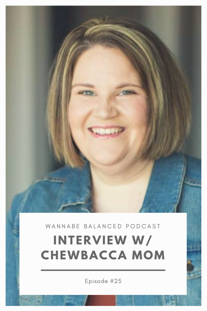 Chewbacca Mom Candace Payne interviewed on top US lifestyle podcast, Wannabe Balanced Mom